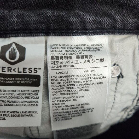 Levi's 541 Men 29X30 (30X28) Black Athletic Taper Fit Jeans - Picture 7 of 13